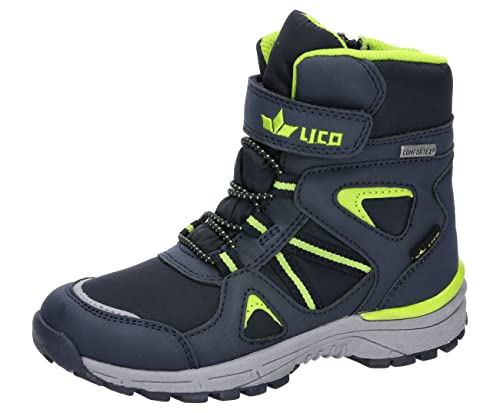 Lico Bernarda VS Schneestiefel, Marine/Lemon, 35 EU von Lico