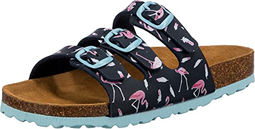 Lico Mädchen Bioline Flaminco Pantoletten, Marine Pink, 34 EU von Lico