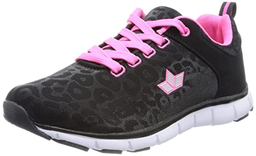 Lico Damen Arlene Sneaker, schwarz/pink, 44 EU von Lico