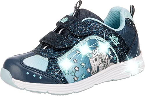 Lico Mädchen Unicorn V Blinky Sneaker, Marine Türkis, 30 EU von Lico