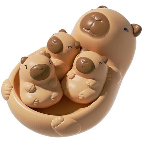 Badespielzeug süßes Capybara-Muttertier und 3 Capybara-Babys schwimmendes Poolspielzeug aus weichem Vinyl zum Waschen von Kleinkindern Badespielzeug süßes Capybara-Muttertier und 3 Capybara-Babys schwimmendes Poolspielzeug aus weichem Vinyl zum Waschen von Kleinkindern von Licsaliwe