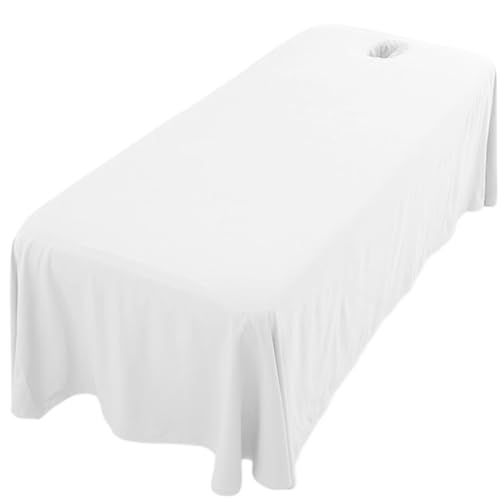 Massage-Bettlaken, Massage-Bettlaken, 289,6 x 180,3 cm, atmungsaktiver Tischrock mit Gesichtsloch, waschbar, wiederverwendbar, Beauty-Abdeckung, Spa-Abdeckung Massage-Bettlaken, Massage-Bettlaken, 289,6 x 180,3 cm, atmungsaktiver Tischrock mit Gesichtsloch, waschbar, wiederverwendbar, Beauty-Abdeckung, Spa-Abdeckung von Licsaliwe