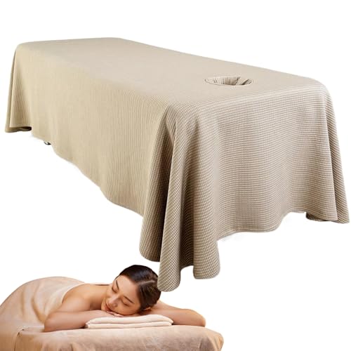 Massage-Bettlaken, Massage-Bettlaken, atmungsaktiver Tischrock mit Gesichtsloch, waschbar, wiederverwendbar, Beauty-Abdeckung, Spa-Abdeckung für Salon, Kaffee Massage-Bettlaken, Massage-Bettlaken, atmungsaktiver Tischrock mit Gesichtsloch, waschbar, wiederverwendbar, Beauty-Abdeckung, Spa-Abdeckung für Salon, Kaffee von Licsaliwe