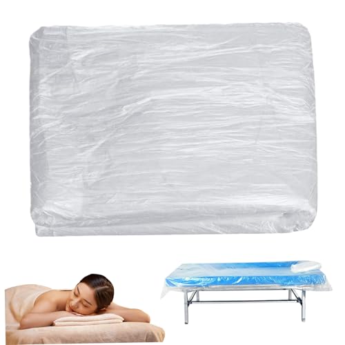 Massagetisch-Laken 100 Stück Massagetisch-Bezüge 89, 9 x 180, 3 cm PE-Folie -Laken transparente Massagebett- für Massagetische Bettbehandlung Massagetisch-Laken 100 Stück Massagetisch-Bezüge 89, 9 x 180, 3 cm PE-Folie -Laken transparente Massagebett- für Massagetische Bettbehandlung von Licsaliwe