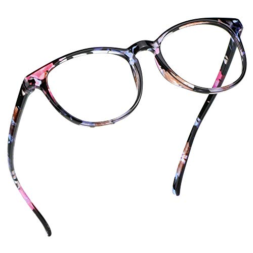 LifeArt Blu-ray-Brillen, Lesebrille für Computer, transparente Linse, Kopfschmerzen reduzieren & trockene Augen verhindern, Mode für Männer/Frauen +1.50 von LifeArt