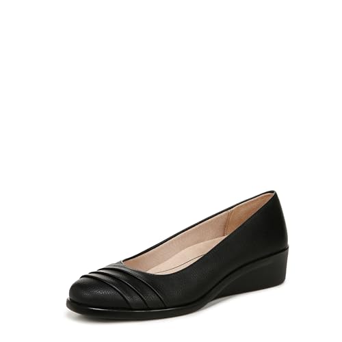 LifeStride Damen Jenna Slip-on Wedge Plattform, Schwarz, 38.5 EU Weit von LifeStride