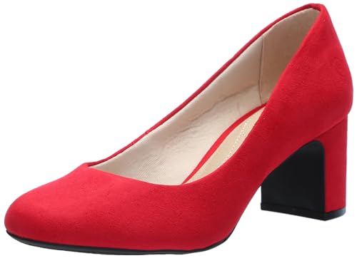 LifeStride Damen Taylor Block Heel Dress Shoe Pump Pumps, feuerrot, 37 EU von LifeStride