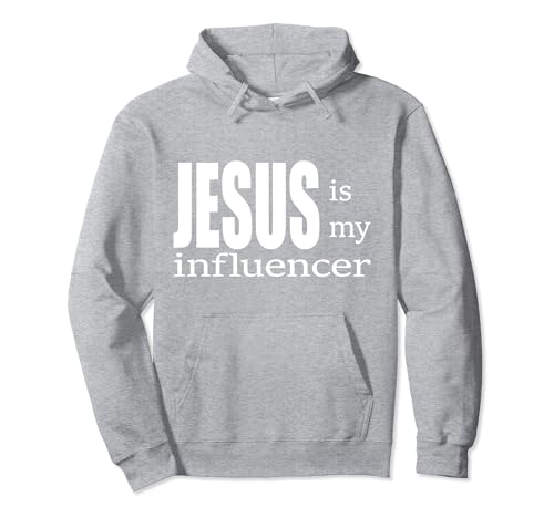 Jesus is my Influencer Christliches Jungen Mädchen Pullover Hoodie von Lightedblessing Christliche Kleidung