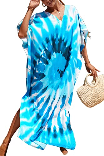 LikeJump Damen Morgenmantel Kaftan Kimono Homewear Bademantel Strand Maxikleid Bikini Cover Ups Tops LikeJump Damen Morgenmantel Kaftan Kimono Homewear Bademantel Strand Maxikleid Bikini Cover Ups Tops von LikeJump