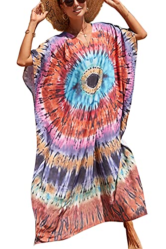 LikeJump Damen Morgenmantel Kaftan Kimono Homewear Bademantel Strand Maxikleid Bikini Cover Ups Tops LikeJump Damen Morgenmantel Kaftan Kimono Homewear Bademantel Strand Maxikleid Bikini Cover Ups Tops von LikeJump