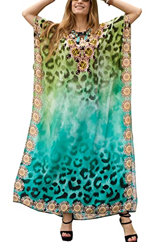 LikeJump Damen Sommer Strandkleider Maxi Kaftan Pareos Strand Abdeckungs Bikini Cover Up von LikeJump