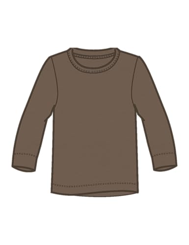 Lil' atelier mini Unisex Kinder Nmngayo Ls Slim Top Lil Noos, Shitake, 92 cm Lil' atelier mini Unisex Kinder Nmngayo Ls Slim Top Lil Noos, Shitake, 92 cm von Lil' atelier mini