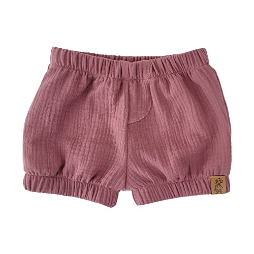 Lilakind“ Baby Kinder Musselin-​Shorts Kurze Hose Uni Rosa Gr. 116/122 - Made in Germany von Lilakind