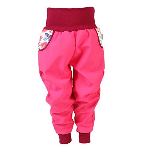 Lilakind“ Baby Kinder Softshell Hose Pink Herzen Gr. 110/116 - Made in Germany von Lilakind