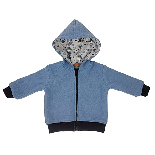 Lilakind“ Kinder Walk Kapuzen Jacke Jeansblau Piraten Gefüttert Gr. 122/128 - Made in Germany von Lilakind