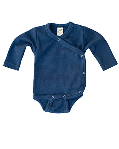 Lilano, Baby/Frühchen Warmer Wickelbody, 70% Wolle (kbT), 30% Seide, 210 gr./m² (Blau, 56) von Lilano