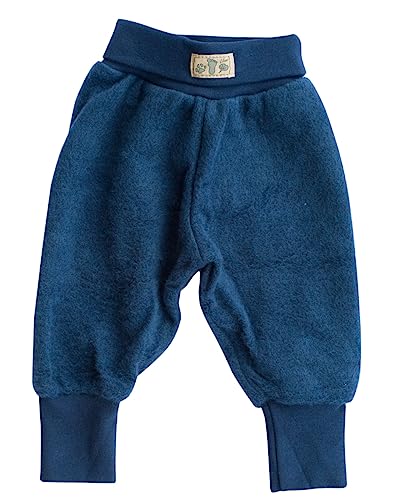 Lilano, Baby Hose Wollfrottee Plüsch, 100% Bio Wolle (kbT) (Marine, 56) von Lilano