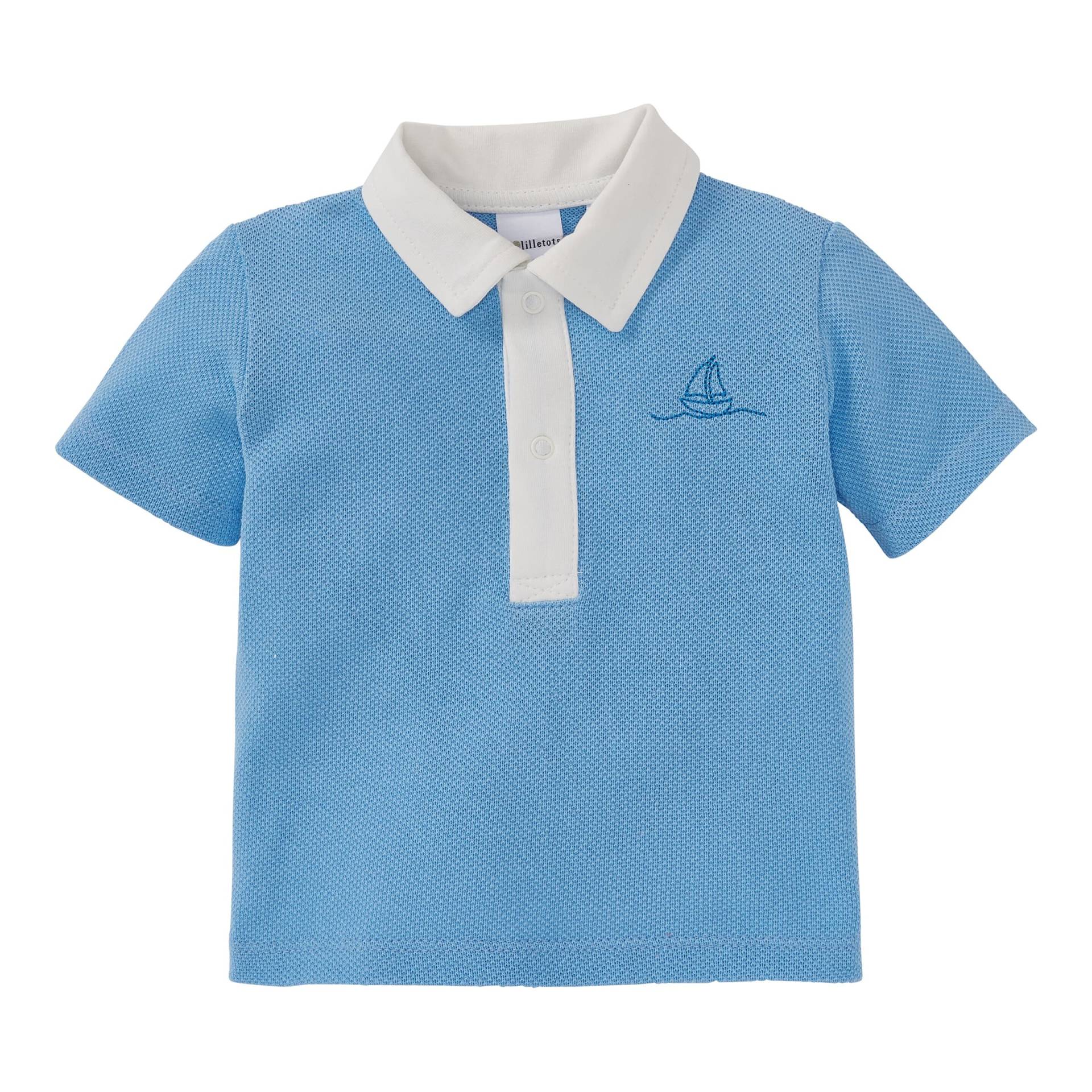 Lilletots Captain Boys Polo-T-Shirt Waffelpiqué von Lilletots