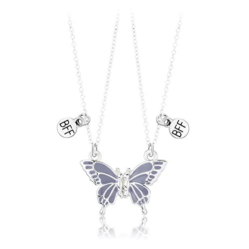 Limtula 2 x ing Halskette für beste personalisierte Magnet für Schmetterlings-Anhänger, Halskette, graviertes Geschenk für Kinder, Wie beschrieben von Limtula