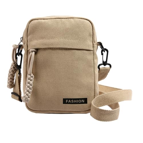 Limtula 2024 Kuriertasche, große Kapazität, Handytasche, Schultertasche, Crossbody-Tasche für Mädchen, Teenager, Segeltuchtasche, khaki von Limtula