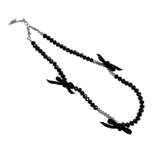 Limtula Halskette mit Kunstperlen, süße coole Schleife, modische Schlüsselbeinkette, Schmuck, einfaches Choker-Armband, Bracelet, Wie beschrieben von Limtula