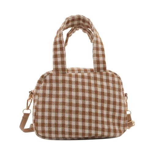 Limtula Japanische süße Handtasche mit großem Fassungsvermögen, leichte Umhängetasche für Damen und Mädchen, khaki, With pendant von Limtula