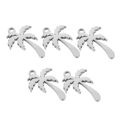 Limtula Stilvolle Kokosnussbaum-Schmuck-Charm-Dekoration für Bastelbedarf und personalisiertes Zubehör, 5 Stück Limtula Stilvolle Kokosnussbaum-Schmuck-Charm-Dekoration für Bastelbedarf und personalisiertes Zubehör, 5 Stück von Limtula