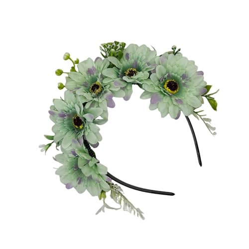 Zarte Blumen-Haarreifen für heiße Tage im Frühling, Hochzeit, Party, Braut, böhmisches Styling, Blumen-Haarband, buntes Blumen-Haarband für Mädchen, zum Fotografieren von Limtula