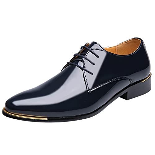 Anzugschuhe Herren Klassischer Business Schnürhalbschuhe Männer Kleid Oxford Glänzende Schuhe Hochzeitsschuhe 39-48 Anzugschuhe Herren Klassischer Business Schnürhalbschuhe Männer Kleid Oxford Glänzende Schuhe Hochzeitsschuhe 39-48 von LinRim