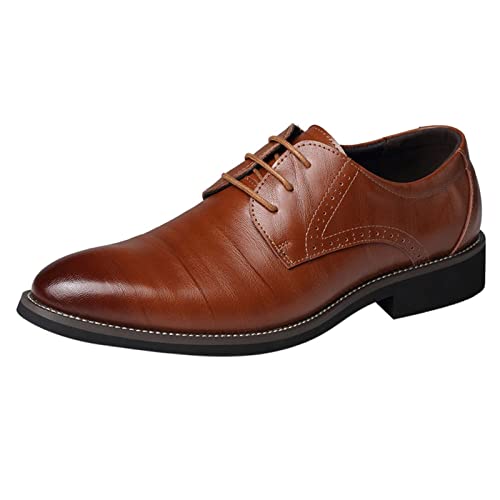 Anzugschuhe Herren Klassischer Business Schnürhalbschuhe Männer Kleid Oxford Glänzende Schuhe Hochzeitsschuhe 39-48 Anzugschuhe Herren Klassischer Business Schnürhalbschuhe Männer Kleid Oxford Glänzende Schuhe Hochzeitsschuhe 39-48 von LinRim