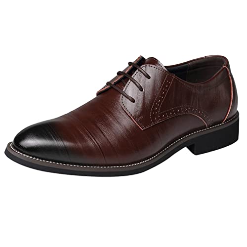 Anzugschuhe Herren Lederschuhe Lackschuhe Derby Schnürhalbschuhe Oxford Hochzeitsschuhe Männer Kleid Business Büro Anzugschuhe Herren Lederschuhe Lackschuhe Derby Schnürhalbschuhe Oxford Hochzeitsschuhe Männer Kleid Business Büro von LinRim