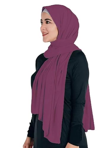 Lina & Lily Maxi Hijab Jersey Premium, Kopftuch Schal Turban für Muslimische Frauen (Beere) von Lina & Lily