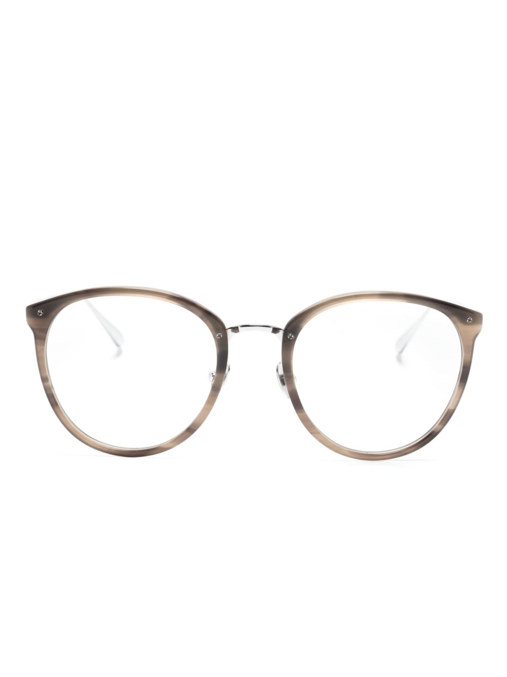 Linda Farrow Calthorpe Brille mit geometrischem Gestell - Grau von Linda Farrow