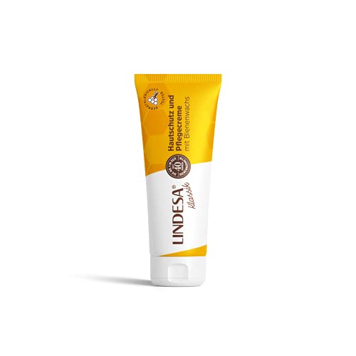 Lindesa Pflegecreme mit Bienenwachs Handcreme Hautschutzcreme PE-Tube 60ml von Lindesa