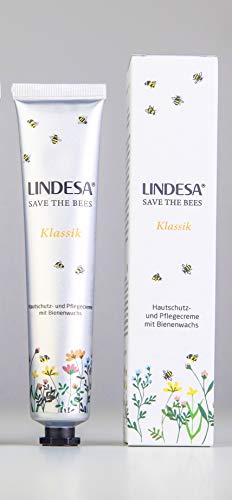 Lindesa"Save the bees" Hautschutzcreme Klassik - 50ml Laminattube von Lindesa