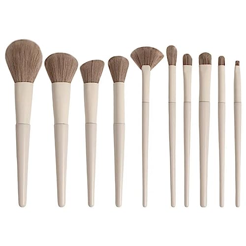 Lingshi 10 Stück Make-up-Pinsel-Set, Concealer-Pinsel, Grundierungspinsel, Rouge, Puder, Lidschatten, Textmarker, Grundierungspinsel, Werkzeug von Lingshi