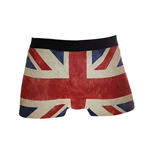 Linomo Herren Boxershorts Jahrgang UK Flagge Union Jack Englisch England Unterhosen Männer Herren Unterwäsche für Männer von Linomo
