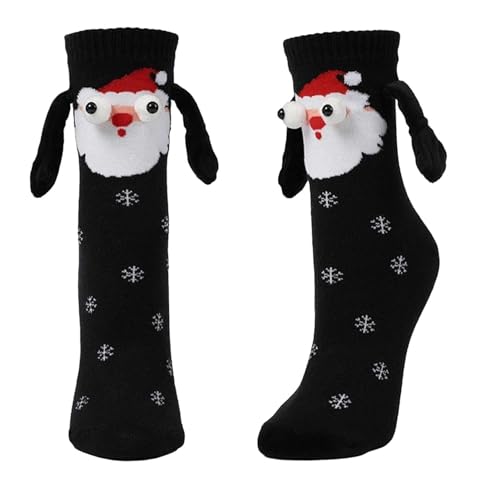 Magnetische Weihnachten Socken, Magnetische Socken Hand In Hand Unisex Hand In Hand Socken Mit Magnetarmen,Funny Freundschaftssocken Für Damen Und Herren von Linsition