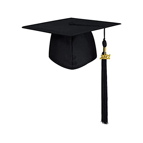 Lipeed Doktorhut Abschluss Hut Bachelor Master College Graduation Cap 2021 Studienabschluss Kappe Hüte Doktorhut 2021 Jahreszahl Anhänger，Hut Abschlussfeiern vom Studium von Lipeed