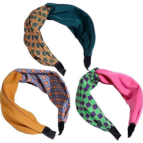 3 Pcs Stirnbänder Für Frauen Mädchen Vintage Twisted Hair Band Head Wrap Beach Haarzubehör von Lipfer