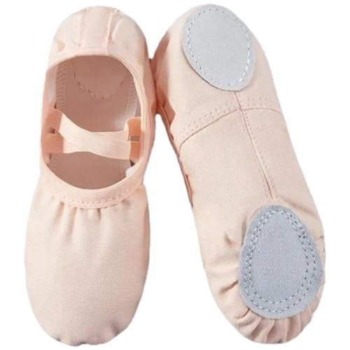 Ballettschuhe Für Mädchen, Segeltuch, Flache Ballettschuhe, übungsschuhe Für Kinder, Mädchen, Weiche Sohle, Tanzschuhe von Lipfer