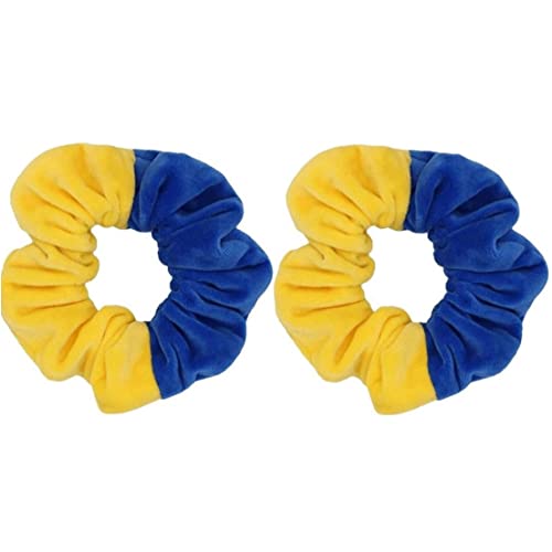 Haarspulen 2pcs Elastics Haarbänder Ukrainische Flaggenfarben Satin Haarsprechungen Für Frauen Mädchen von Lipfer