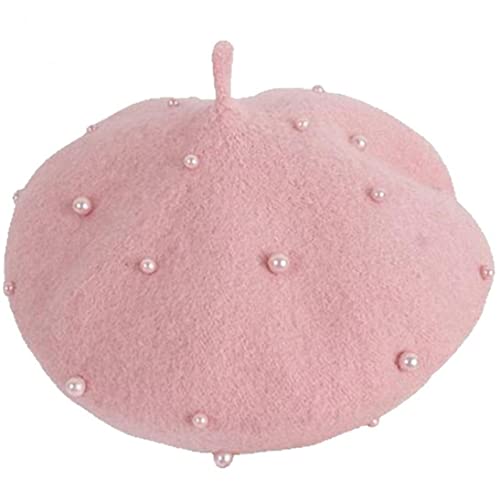 Kindermädchen Französische Wolle Perle Berets Prinzessin Warme Mode Kleinkind Mädchen Cap Hats Herbst Winter Kleinkind Mädchen Hüte von Lipfer