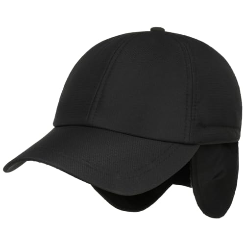 Lipodo 3M Thinsulate Cap mit Ohrenklappen Basecap Baseballcap Wintercap Damen/Herren - Schirm Frühling-Sommer Herbst-Winter - M (57-58 cm) schwarz von Lipodo