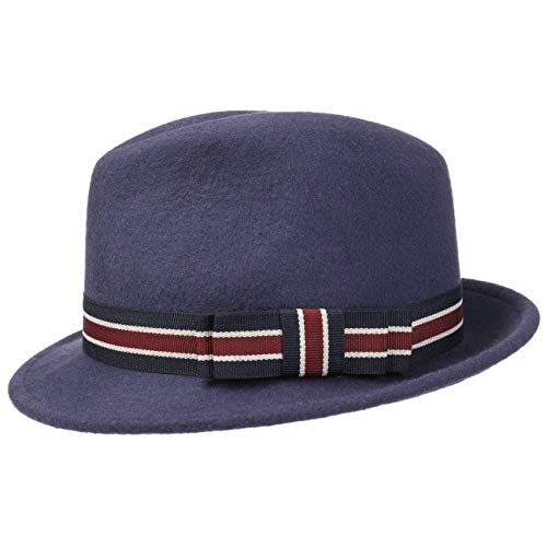 Lipodo Filztrilby Kinderhut - Trendiger Hut im Fedora-Stil - Made in Italy - Herbst/Winter - Kollektion für Kinder blau One Size von Lipodo