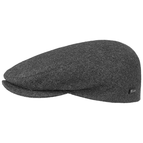 Lipodo Sport Flatcap - Schiebermütze Damen Herren - Flache Mütze mit Schirm - sportliche Schirmmütze Übergangszeit und Winter anthrazit 49 cm von Lipodo