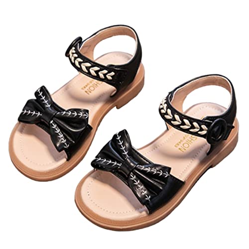 Lishirong Kinder Mädchen Sandalen Sommer Schleife Baseball Prinzessin Schuhe Sport Süße Klebrige Schnürsenkel Alltagskleidung Mädchens Sandalen von Lishirong