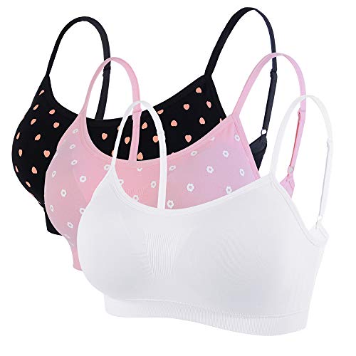 Litthing Damen Sport BH Nahtlos Komfort-BHS Gepolsterte Damen-Oberteile Verstellbarer Träger Bralettes Weste-Stil Athletisches kabelloses Wickel-Brust-Crop-Top für Yoga Fitness Training von Litthing