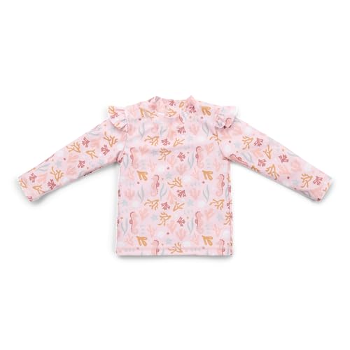 Little Dutch CL24048173 Schwimmshirt mit Rüschen mit UV-Schutz (UPF 50+) Langarm - Ocean Dreams rosa (Gr. 74/80) von Little Dutch