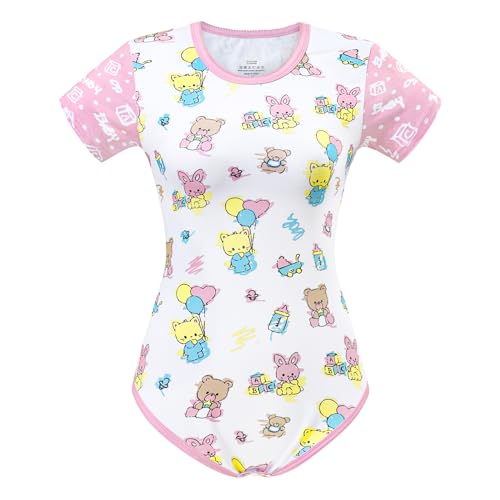 LittleForBig Baumwolle Strampler Onesie Pyjamas Bodysuit - Baby Cuties Strampler XXXL von LittleForBig